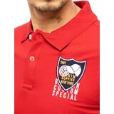 DStreet Polo shirt with embroidery in red PX0390 | shoptok.hr
