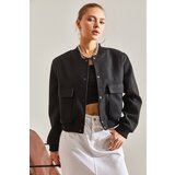 Bianco Lucci Women's Big Pocket Stamp Bomber Jacket Cijene