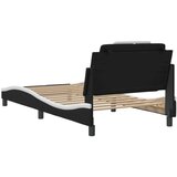 vidaXL okvir za krevet s uzglavljem crno-bijeli 100x200cm umjetna koža | shoptok.hr