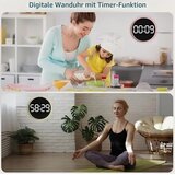 LIWANKAQI digitalna stenska ura z daljincem | Shoptok.si