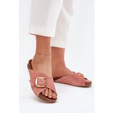 Maciejka Leather Sandals With Golden Buckle | Shoptok.si