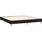  Box spring s madracem LED crni 160x200 cm od tkanine | shoptok.hr