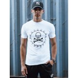 DStreet T-shirt męski z nadrukiem biały Cijene