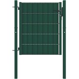  Vrata za ogradu PVC i čelik 100x100 cm Zelena | shoptok.hr