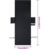  Ručnici za ležaljku 2 pcs Crna 210 x 75 cm Polyester i Polyamid | shoptok.hr