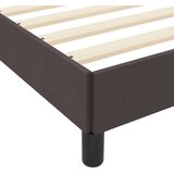vidaXL Postelja z vzmetnico Drugo Temno rjava 100 x 200 cm blago | Shoptok.si