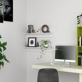 vidaXL zidne police 2 kom bijele 80 x 11,5 x 18 cm od iverice cijene