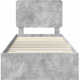 Krevetna konstrukcija s uzglavljem Betonski sivi 70 x 190 cm | Eponuda.com