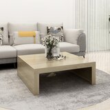 The Living Store Stolić za kavu boja hrasta sonome 100 x 100 x 35 cm drvena | shoptok.hr
