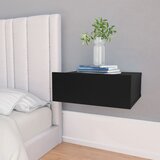 vidaXL Viseći noćni ormarić crni 40 x 30 x 15 cm od iverice Cijene