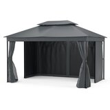Blumfeldt Gazebo Mondo Dual 3x4 z dvojno streho in mrežo proti žuželkam | Shoptok.si