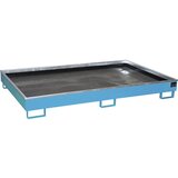 eurokraft pro Regalna talna kadica z vstavkom iz PE, prestrezna prostornina 1000 l, DxŠxV 2165 x 1315 x 510 mm, modre barve | Shoptok.si