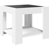  Stolić za kavu LED bijeli 53x53x45 cm od konstruiranog drva | Eponuda.com