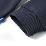  Dječja majica s kapuljačom i pola zatvarača antracit i boja konjaka 92 | shoptok.hr