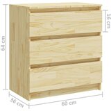  Noćni ormarić 60 x 36 x 64 cm od masivne borovine | shoptok.hr