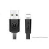 Usams podatkovni kabel U2 SJ199 lightning 2A dožina 1,2 m - črn ploščat | Shoptok.si