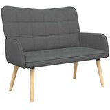  Kauč za dvoje Tamno siva 115 x 61 x 87 cm tkanina | shoptok.hr