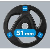 Rebel Active olimpijski uteg od lijevanog željeza, obložen gumom, 20 kg, rupa 51 mm | shoptok.hr