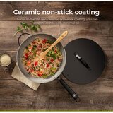 BE Living Wok tava s poklopcem Essential Black 30 cm | shoptok.hr