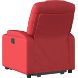  Naslonjač na podizanje od umjetne kože crveni | shoptok.hr