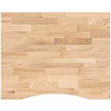 vidaXL Ploča za radni stol 100x80x2,5cm netretirane masivne hrastovine | shoptok.hr