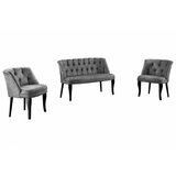 Atelier Del Sofa sofa i fotelja roma black wooden grey Cene