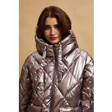 Marisse Raspberry Metallic Quilted Jacket | ePonuda.com