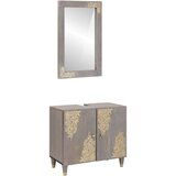 vidaXL Set namještaja za kupaonicu Zidne 2 pcs Siva 62 x 33 x 58 cm | shoptok.hr