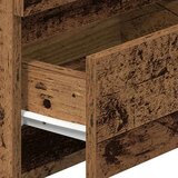 vidaXL Nočna omarica z 2 predaloma starinski les 40x33x60 cm | Shoptok.si
