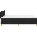  LED Box Spring Krevet s LED trakama Crna 140 x 190 cm tkanina | shoptok.hr