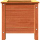  Vrtna saksija Vosak smeđa 40 x 40 x 39 cm Čvrsto borovo drvo | shoptok.hr
