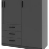 MID.YOU omara za oblačila, siva | Shoptok.si