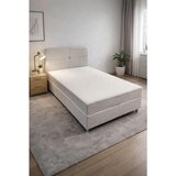 Time POSTELJA Z VZMETNICO 120 cm x 200 cm , les, tekstil, leseni material svetlo siva Cene