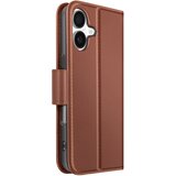 AVIZAR Denarnica etui za iPhone 17 iz premium usnja s funkcijo stojala, Rjava, (5000189656) | Shoptok.si