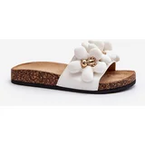 PS1 Women's White Sandals with Decorations Bunlia