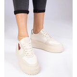 D/CEO marka niezdefiniowana Beige women's sneakers with glittery heart Laira | ePonuda.com