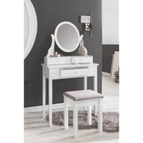 Landscape kozmetična miza steklo, leseni material | Shoptok.si