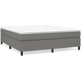 Maison Chic Box spring postelja - Vzmetna postelja z vzmetnico temno siva 160x200 cm blago SL8090, (21901948) | Shoptok.si