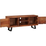 TV ormar boja meda 112 x 30 x 48 cm Masivno bagremovo drvo | shoptok.hr