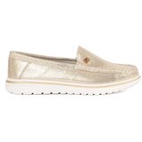 GOODIN Gold loafers made of natural leather | Shoptok.si