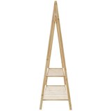 vidaXL Stojalo za oblačila s policami 132x45,5x150,5 cm bambus | Shoptok.si