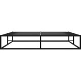 vidaXL posteljni okvir črn kovinski 200x200 cm | Shoptok.si