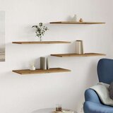  Zidne police 4 kom boja hrasta 60x30x1 5 cm konstruirano drvo | shoptok.hr