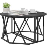  Kava Stol Crni hrast 80 x 80 x 42 cm Inženjerska drva i čelik | shoptok.hr