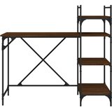  Stol za računalo s policama smeđa boja hrasta 120 x 47 x 109cm | shoptok.hr