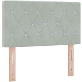  Uzglavlje s kristalnim gumbima tufted svjetlosiva 80 cm baršun | shoptok.hr