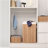 Songmics Koš za perilo 72 L, rjav bambus | Shoptok.si