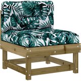 Maison Chic Sredinski kavč - Sofa - Kanape z blazinami impregnirana borovina, (21726573) Cene