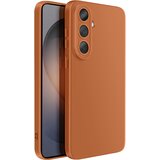 AVIZAR Mehak silikonski ovitek za Galaxy S26 Plus z ojačanim blokom kamere, Rjava, (5000273932) | Shoptok.si