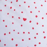Jerry Fabrics Rdeča/bela enojna bombažna otroška posteljnina 140x200 cm Mickey and Minnie "Love" – | Shoptok.si